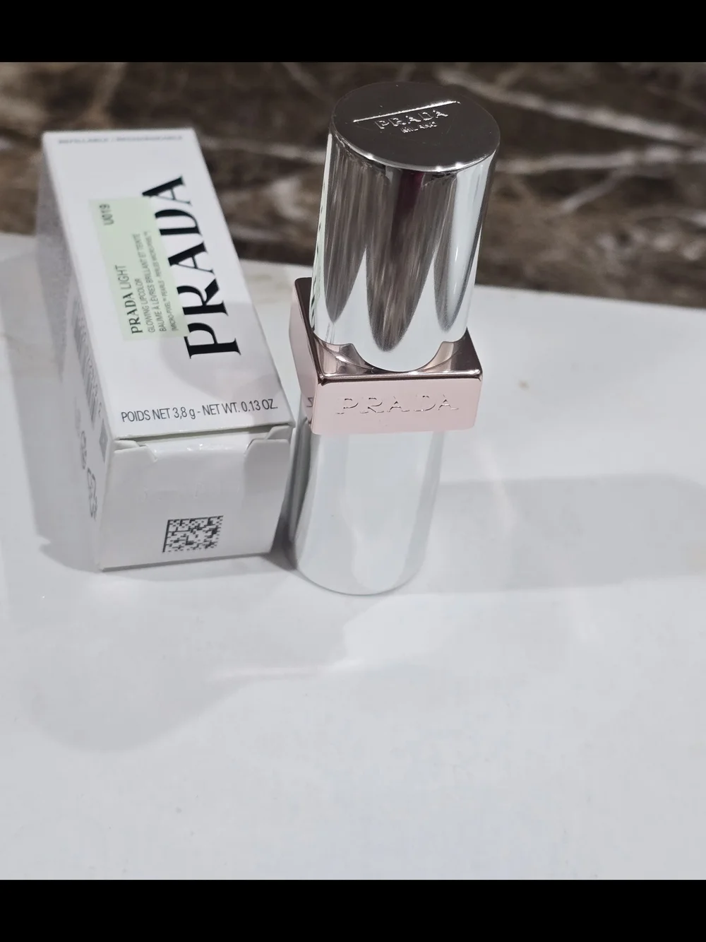 Prada Beauty Light Glowing Refillable Lip Oil Stick In Shade U019 NIB